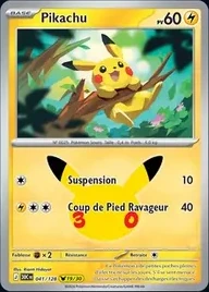 Pikachu 19/30 — Coup de Pied Ravageur