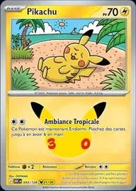 Pikachu 21/30 — Ambiance Tropicale